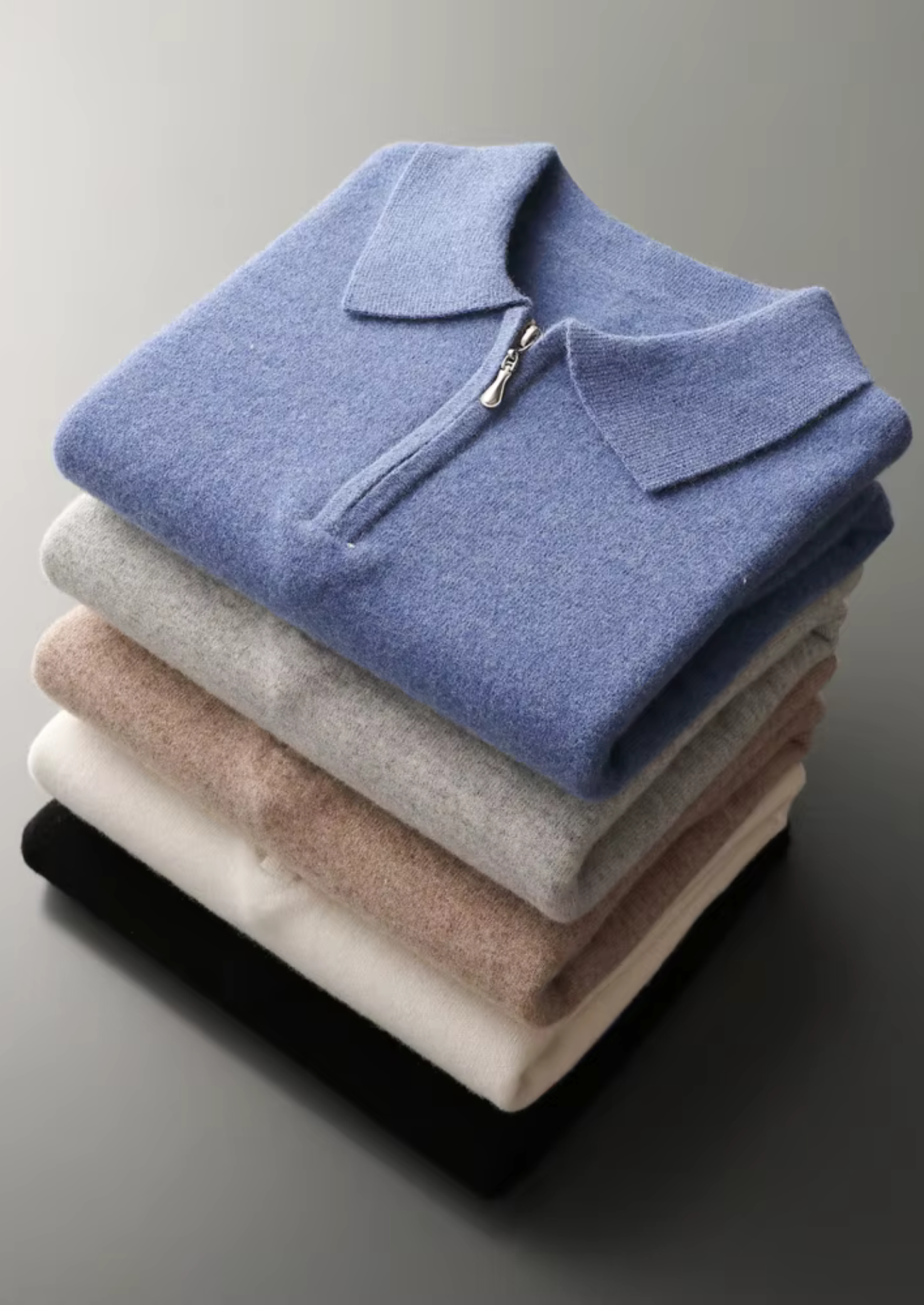 SERENNO WOLL-HALBZIP-POLO