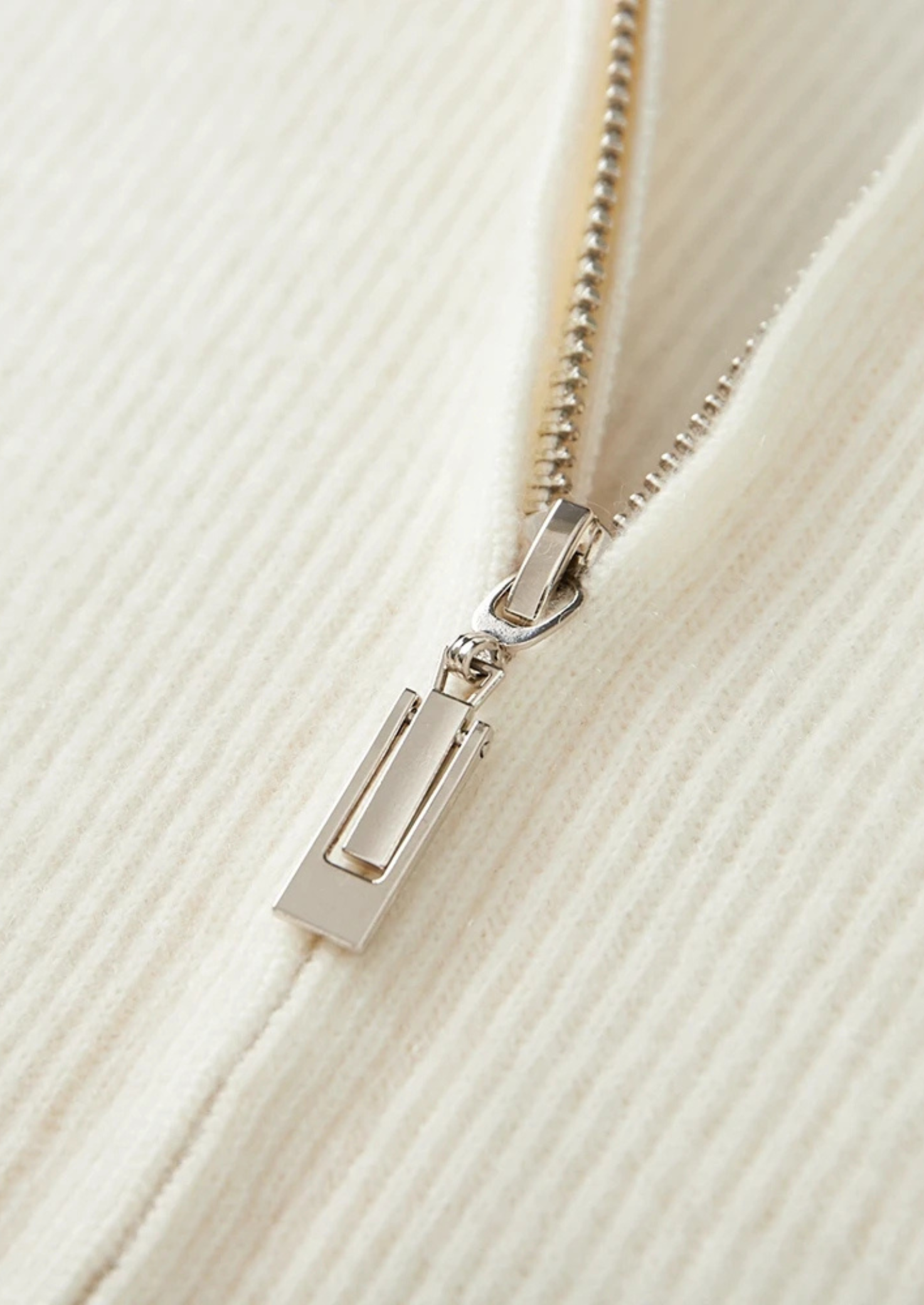 SERENNO WOLL GERIPPTER REISSVERSCHLUSS-CARDIGAN