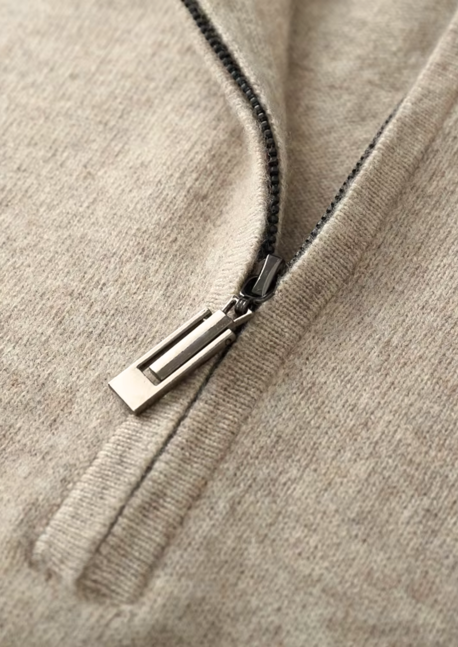 WOLL-HALBZIP-PULLOVER