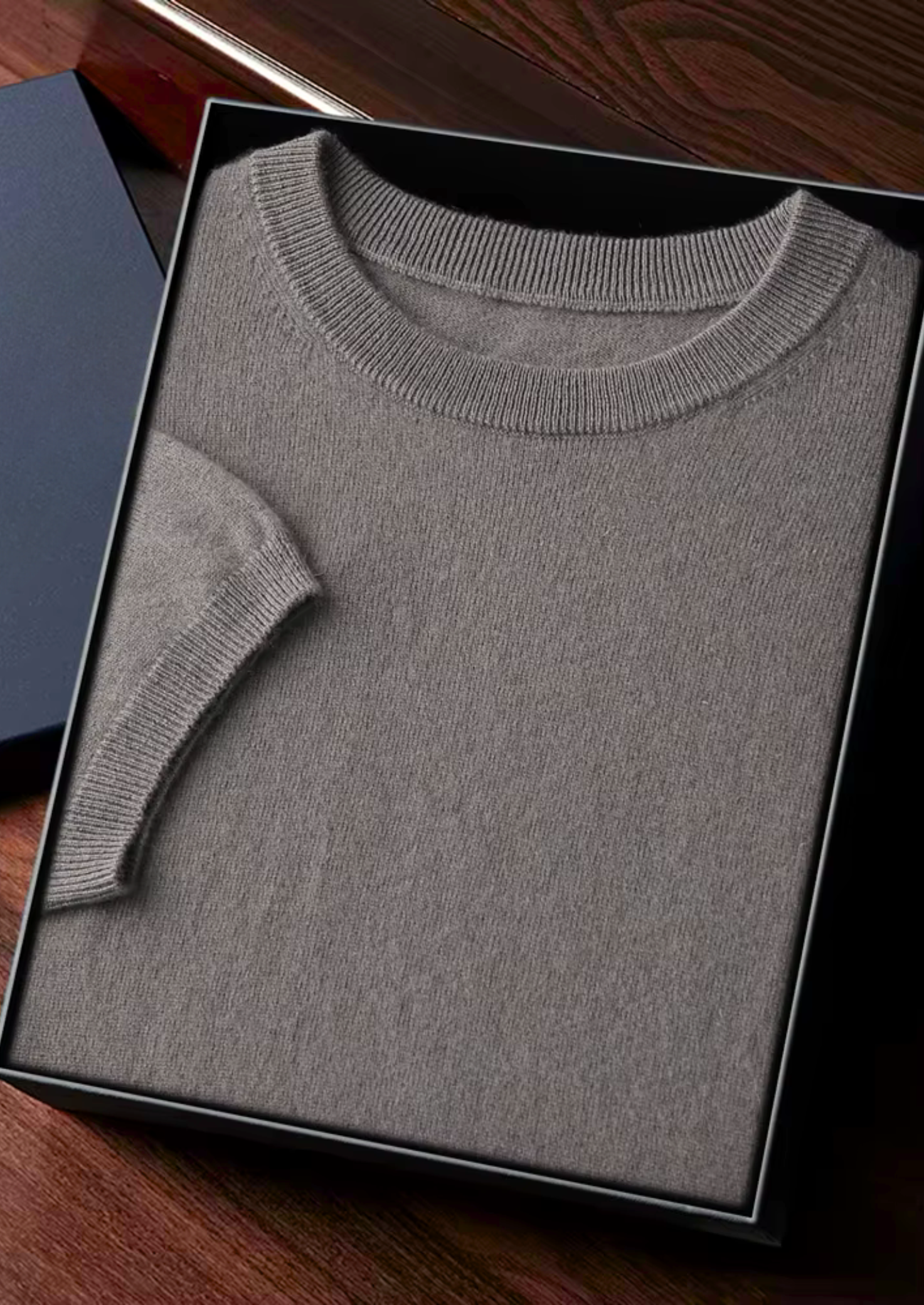 Kaschmir Klassisches Rundhals-T-Shirt