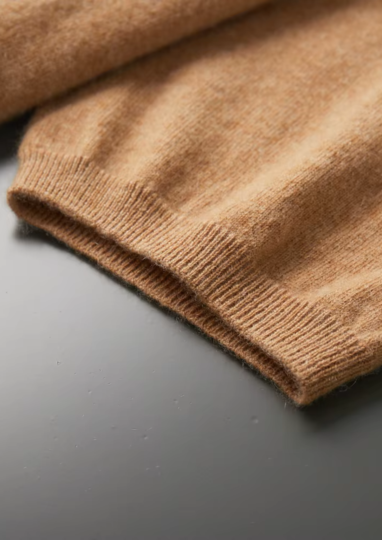 Kaschmir Stehkragen-T-Shirt