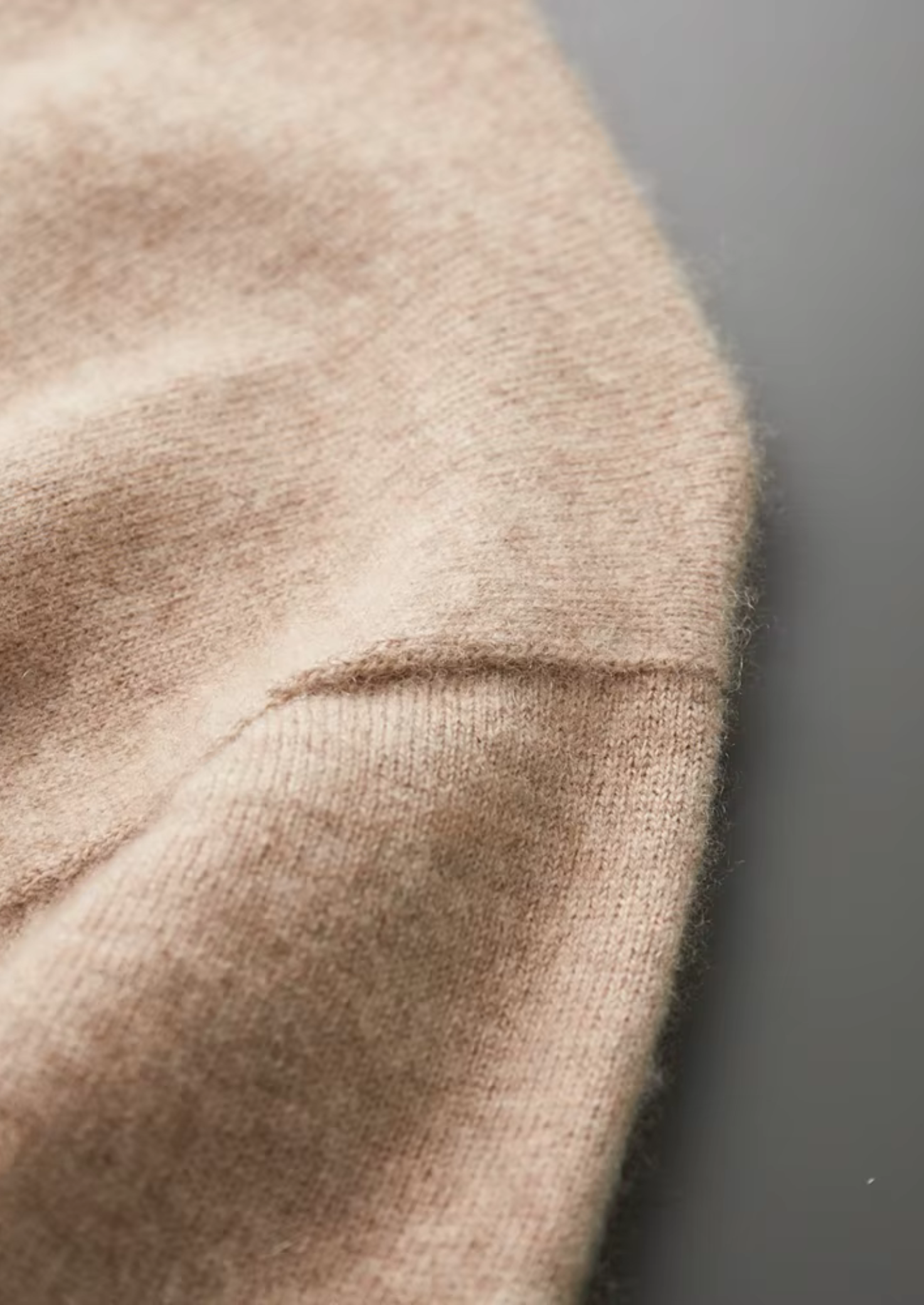 Kaschmir Stehkragen-T-Shirt