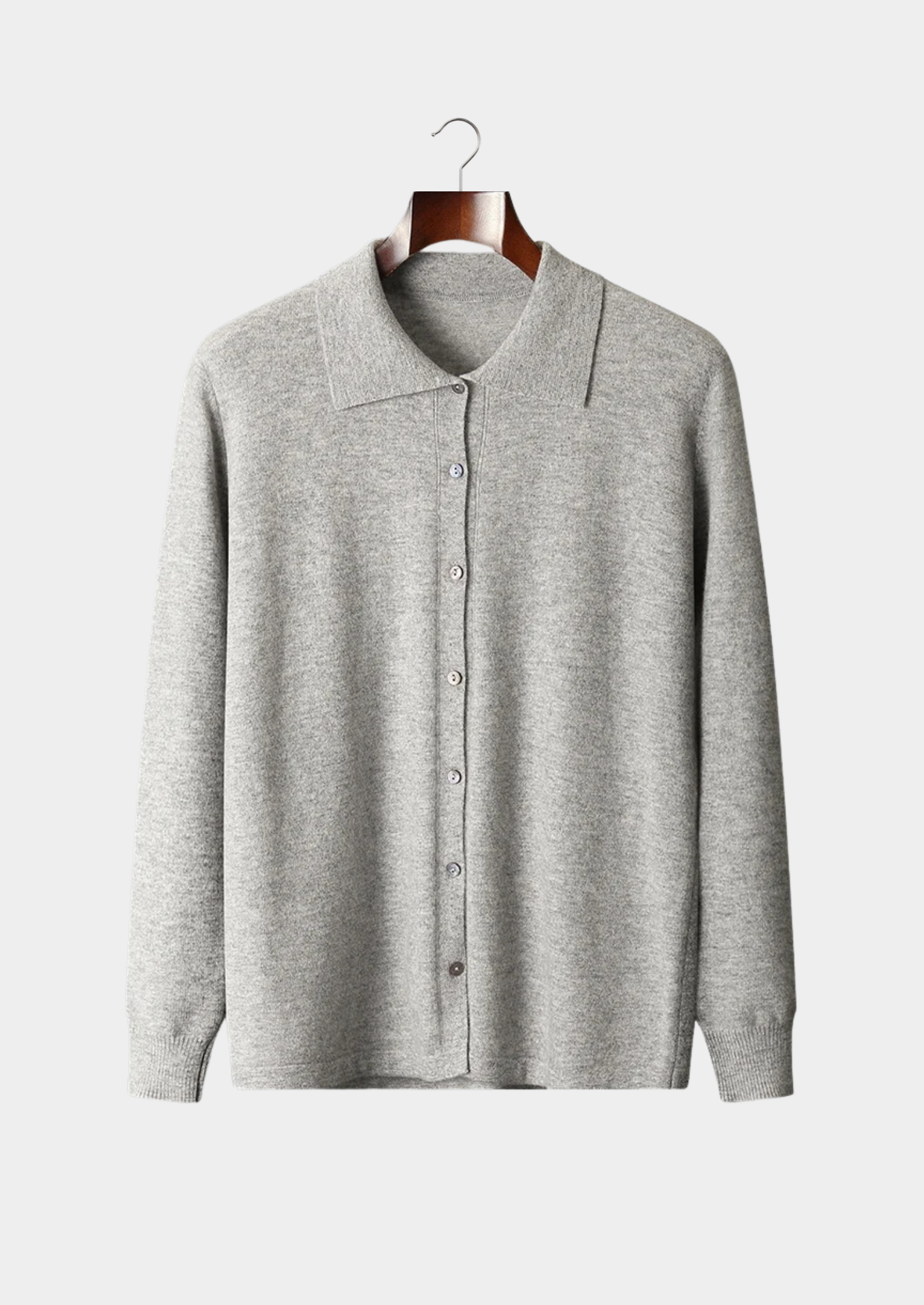 KASCHMIR-POLO-CARDIGAN