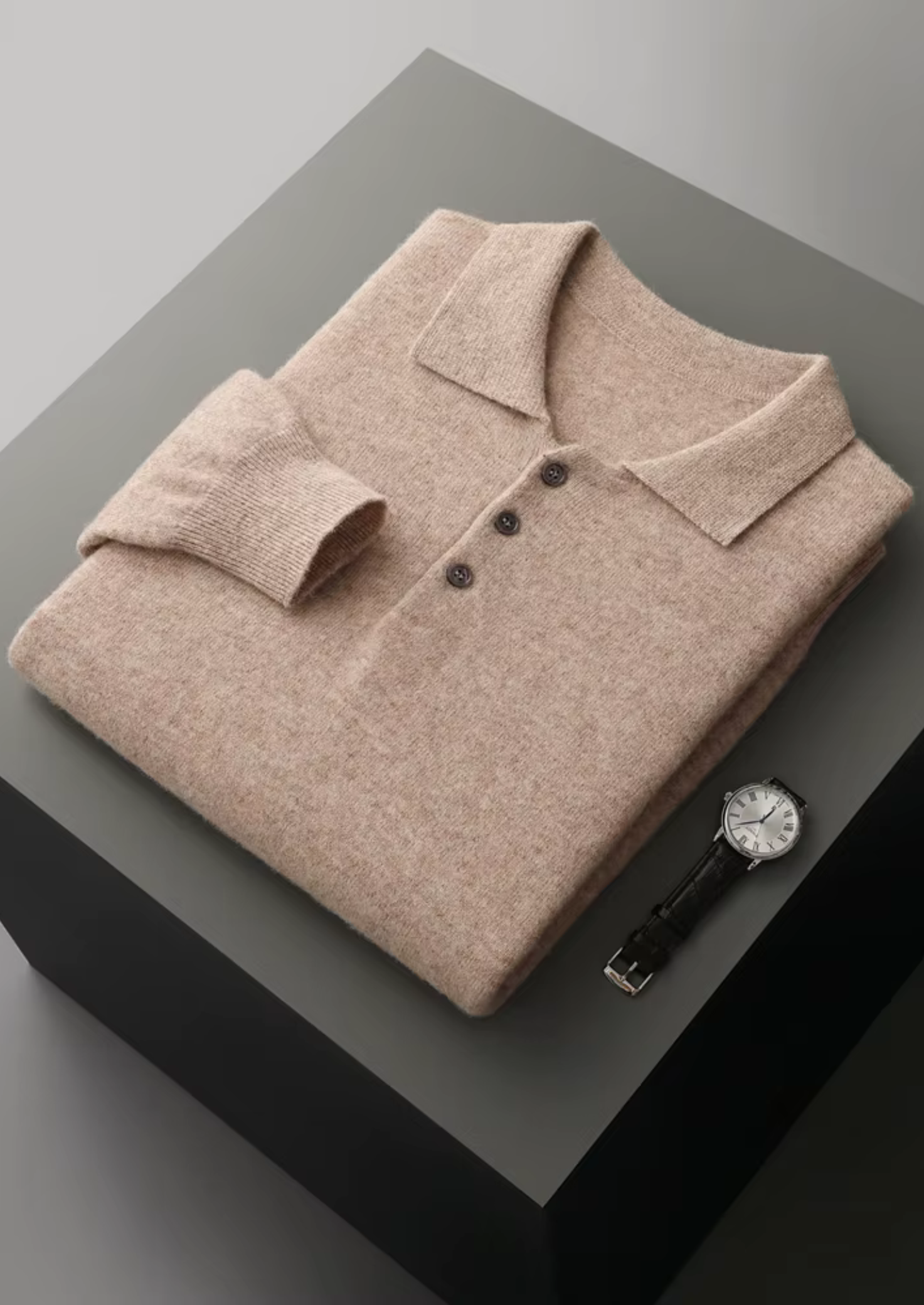 SERENNO KLASSISCHER WOLLPullover-Polo