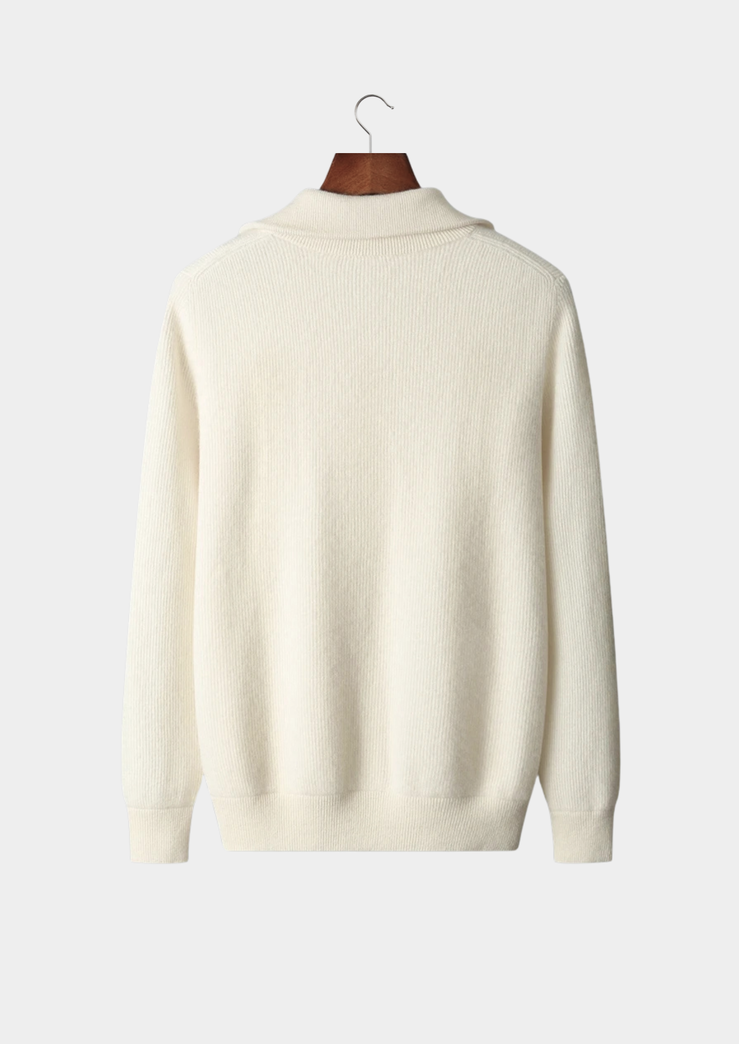 SERENNO WOLL GERIPPTER REISSVERSCHLUSS-CARDIGAN