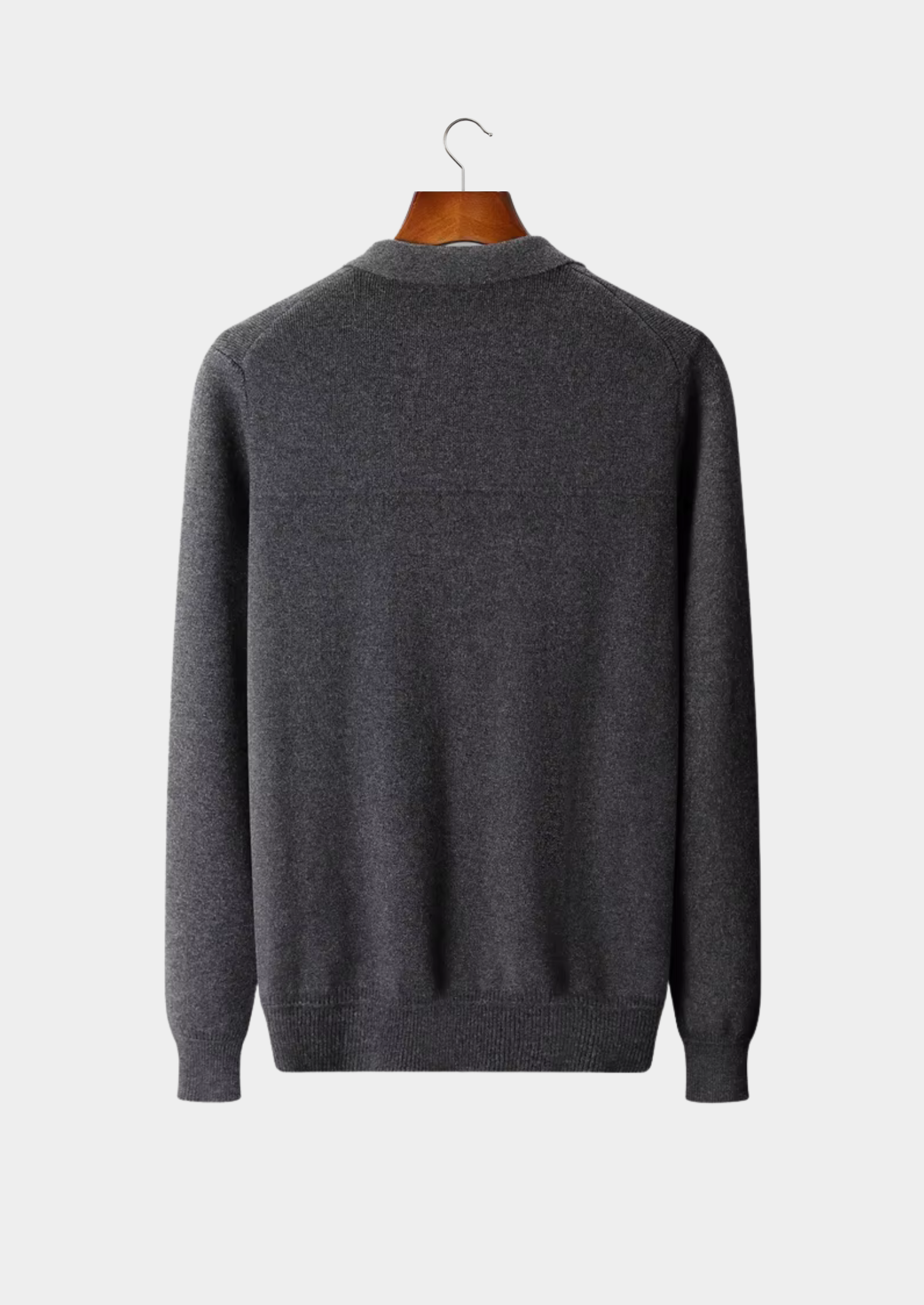 SERENNO WOLLGERIPPTE POLO-STRICKJACKE