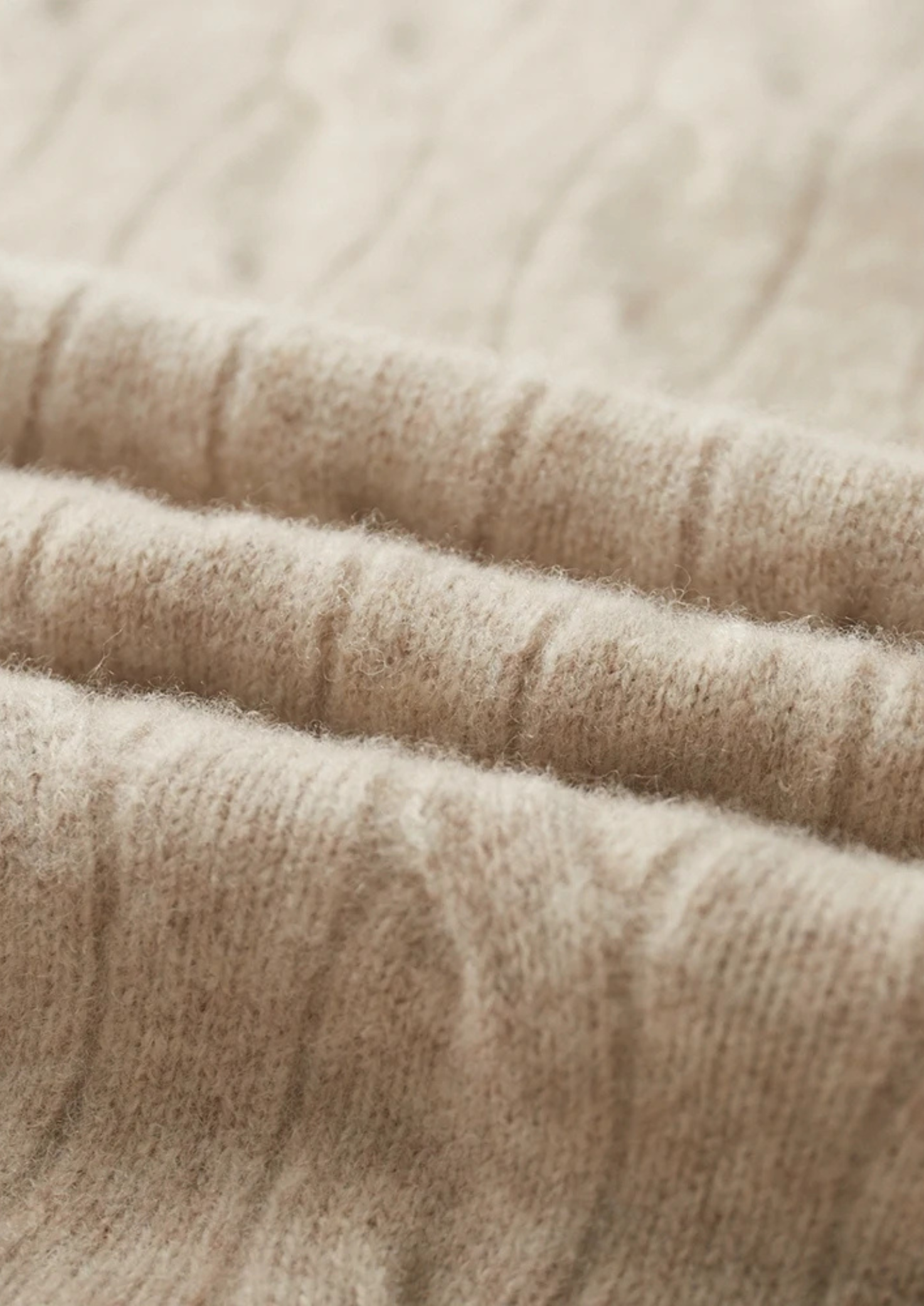 SERENNO WOLL KABELSTRICK HALF ZIP