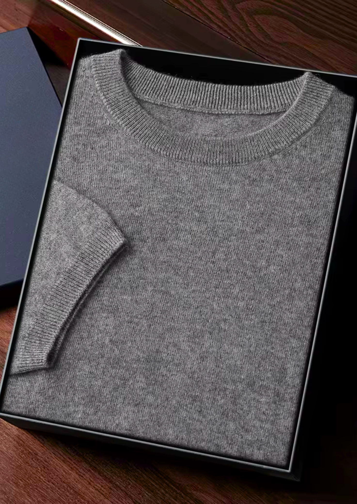 Kaschmir Klassisches Rundhals-T-Shirt