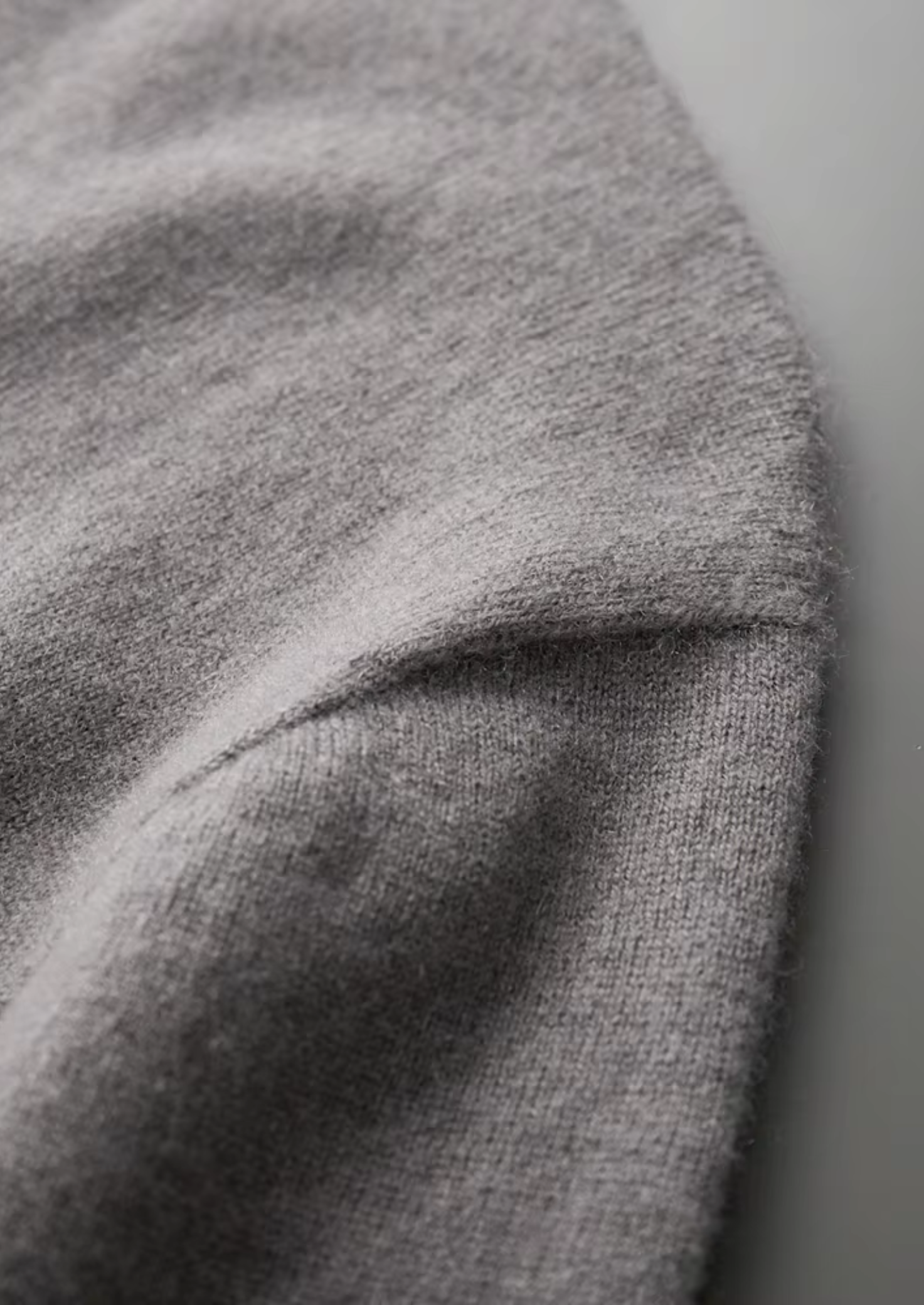 Kaschmir Stehkragen-T-Shirt