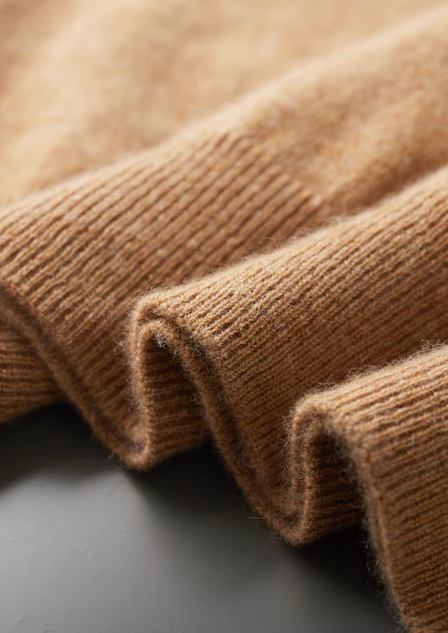 Kaschmir Stehkragen-T-Shirt