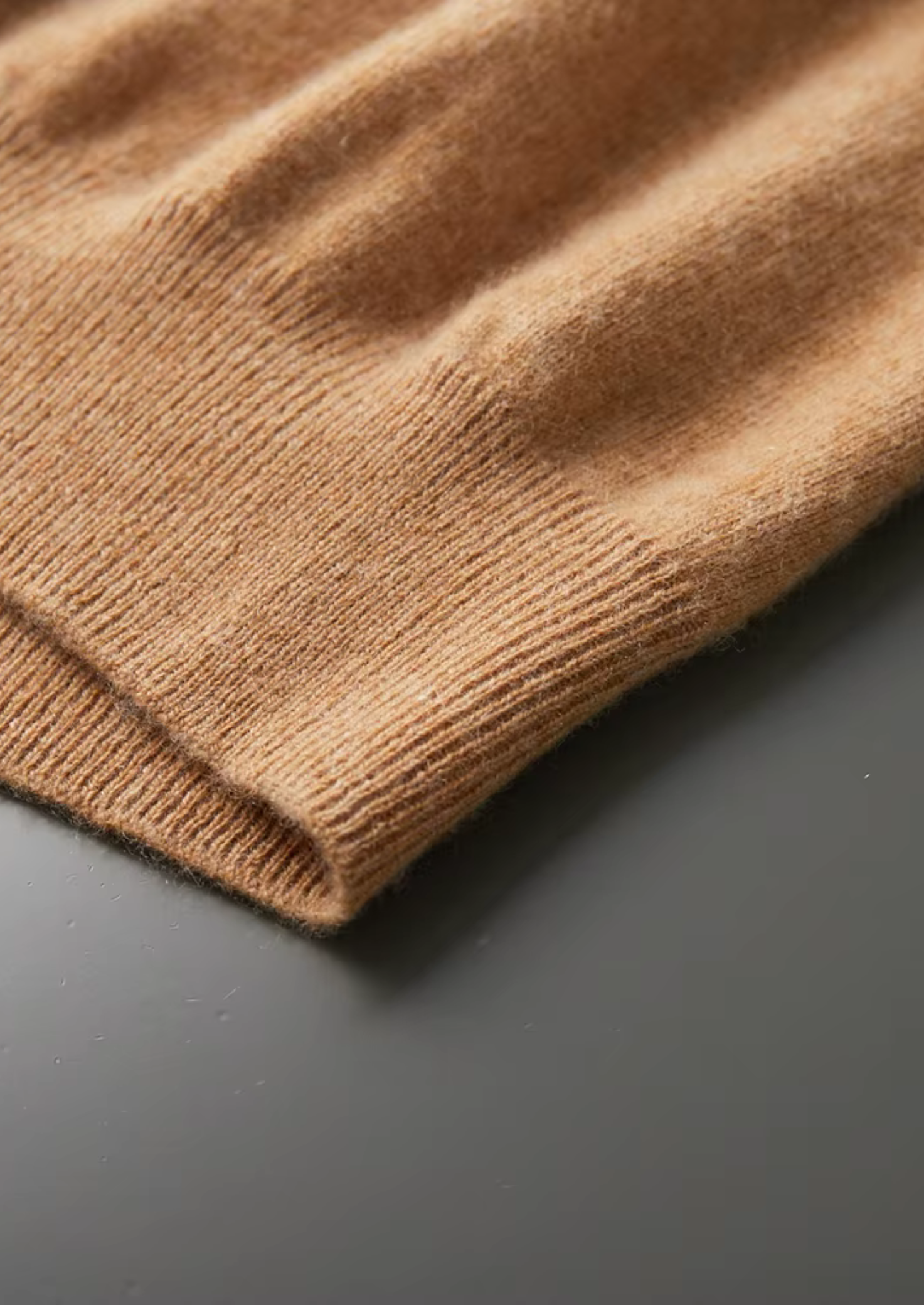 Kaschmir Stehkragen-T-Shirt