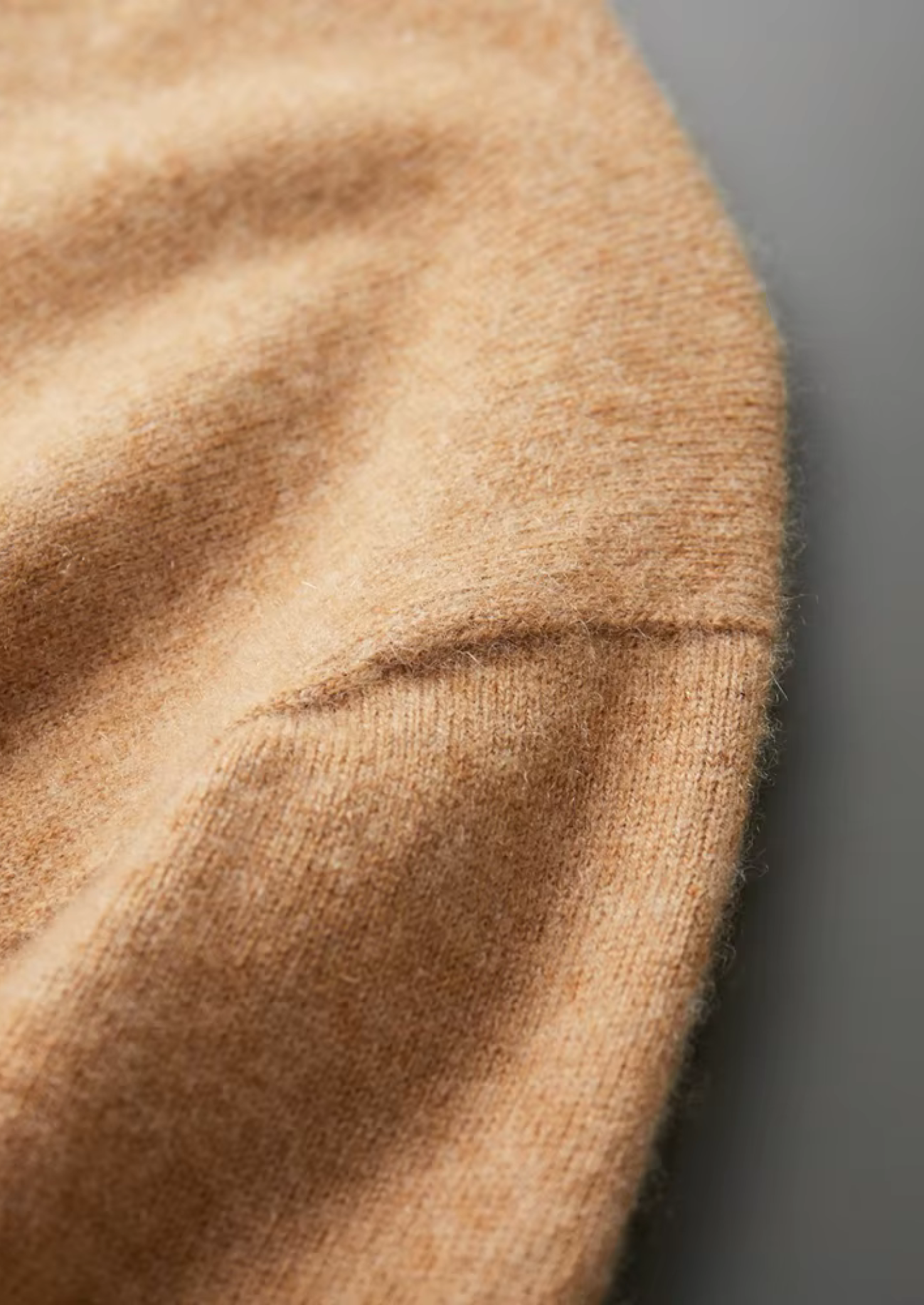 Kaschmir Stehkragen-T-Shirt