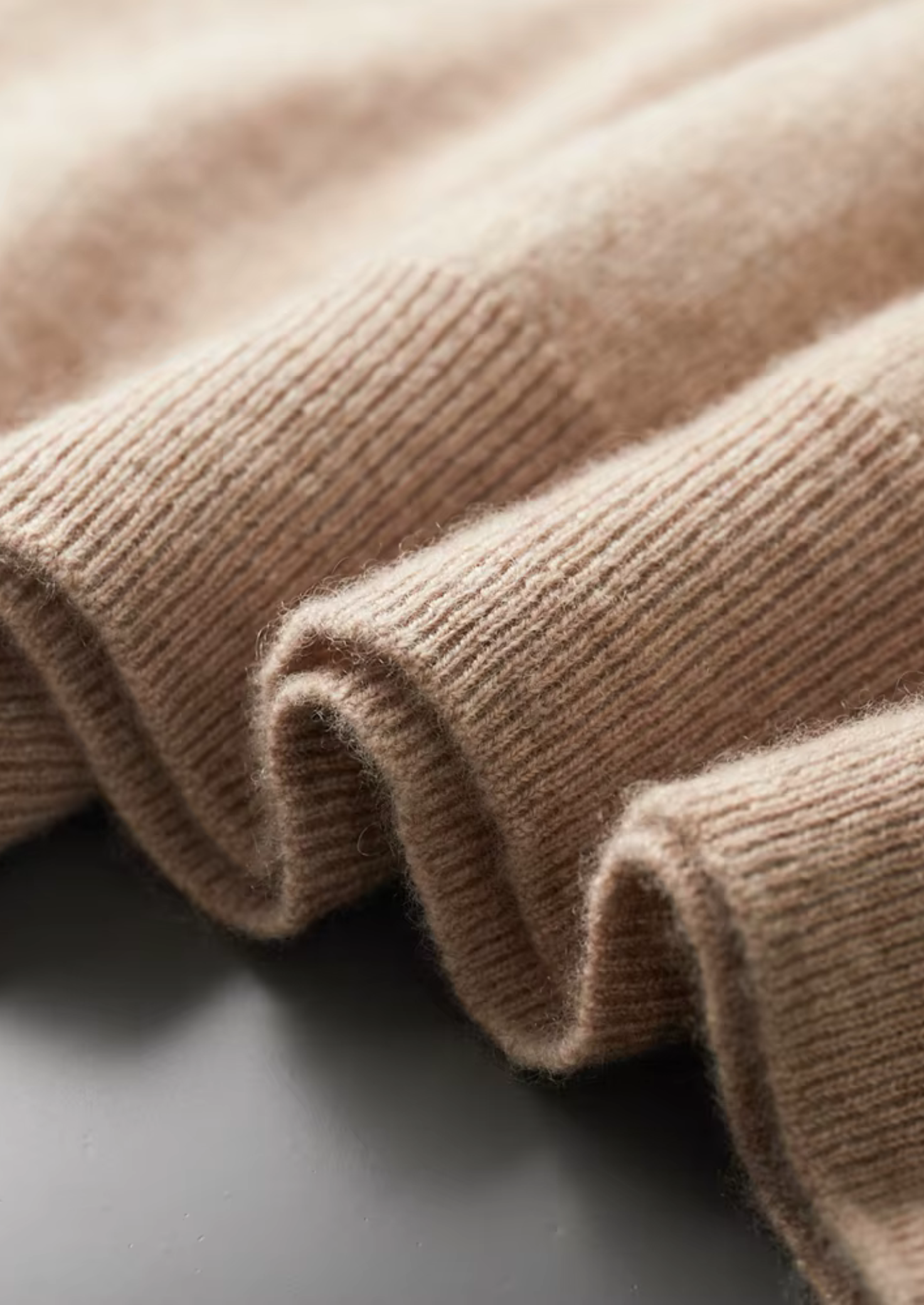 Kaschmir Stehkragen-T-Shirt