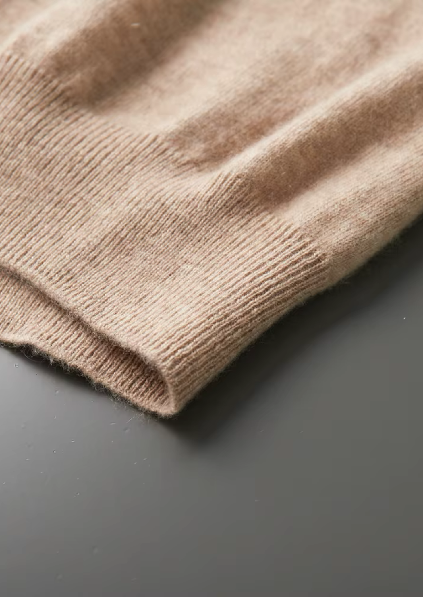 Kaschmir Stehkragen-T-Shirt