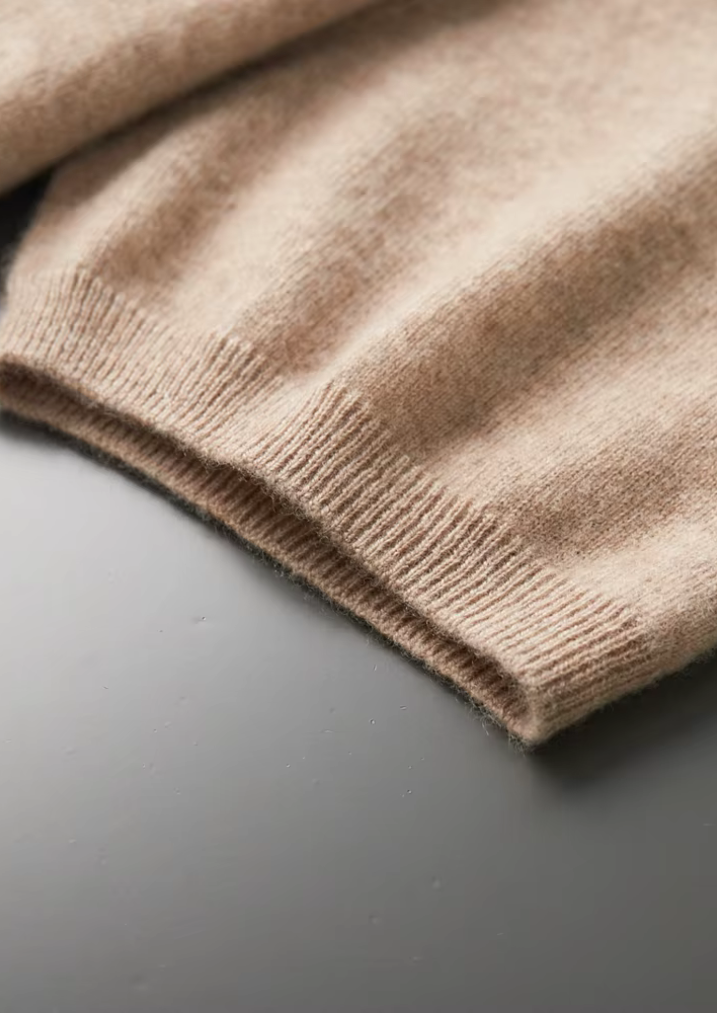 Kaschmir Stehkragen-T-Shirt