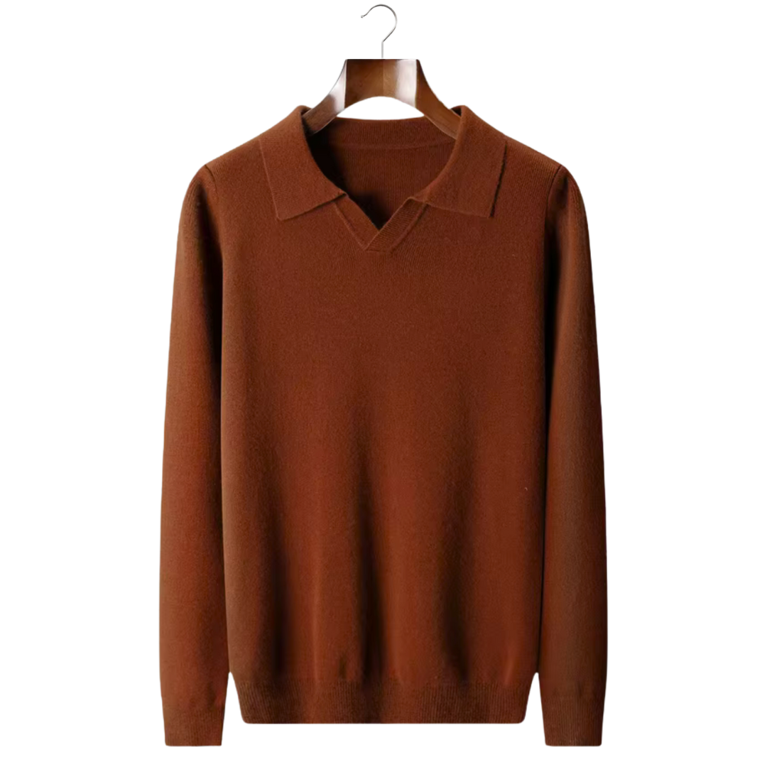 SERENNO GERIPPTES KNOPFLOSES WOLLPOLO