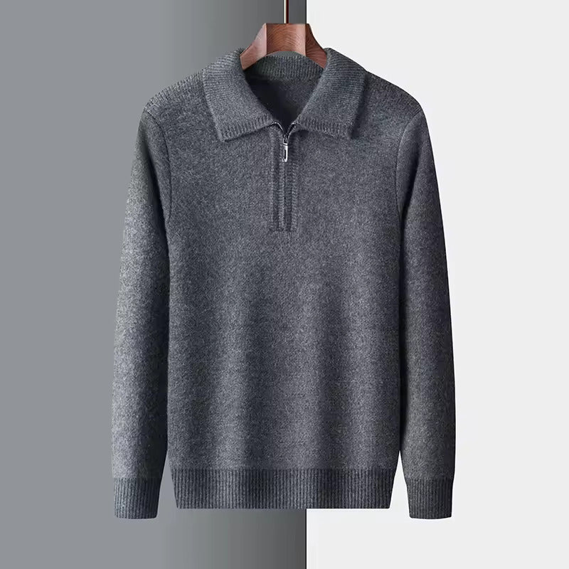 KASCHMIR-QUARTER-ZIP-PULLOVER