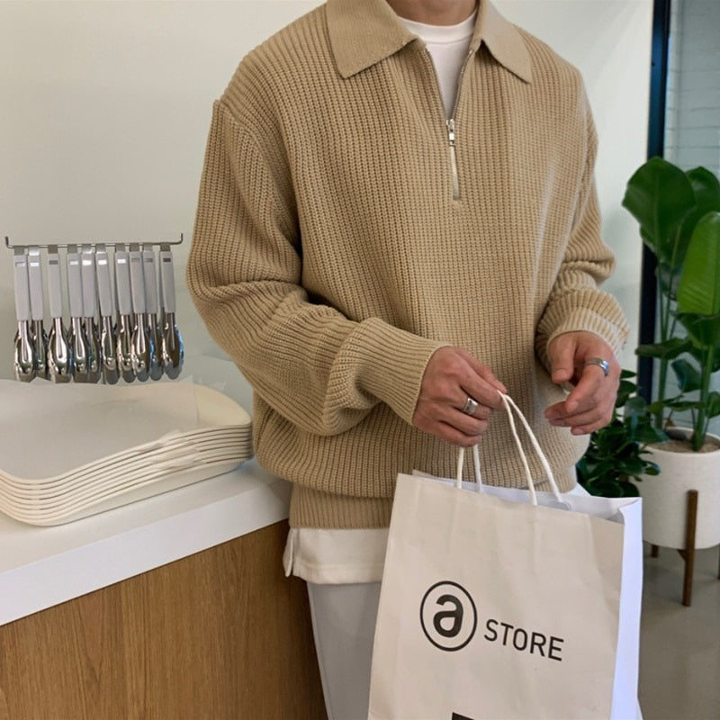 Dubrovnik – Herren Polo-Pullover Sweatshirt