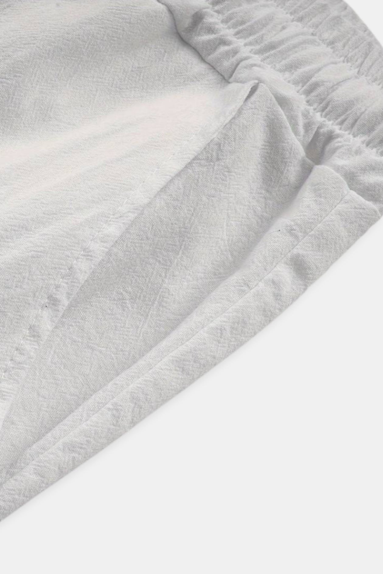 SERENNO Leichte Strandhose aus Baumwolle und Leinen